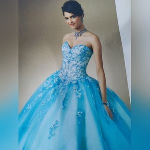 Blue Dress / Quinceañera Dress / Prom Dress / Ball Gown